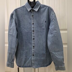 Saint Laurent Blue Casual Button Down Shirt